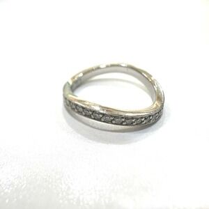 CHANEL Silver Diamond Eternity Ring